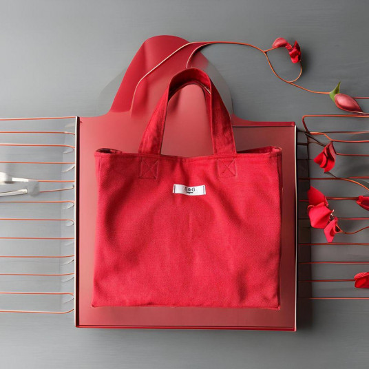 Kırmızı Renk Astarlı İç Cepli Kanvas Çanta Kırmızı Renk Astarlı İç Cepli Kanvas Çanta