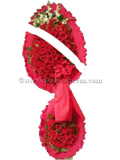 Ayaklı Sepet : Kırmızı Gerbera, Glayör Tasarlanmış Düğün, Nikah ve Açılış Sepeti Ayaklı Sepet : Kırmızı Gerbera, Glayör Tasarlanmış Düğün, Nikah ve Açılış Sepeti
