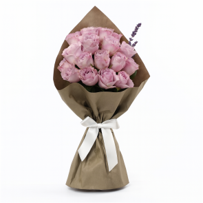 21 Adet Lila Gül Buketi