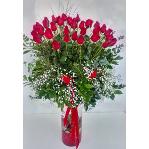 'Kalbimin Yarısı' 41 Adet Kırmızı Gül Aranjmanı