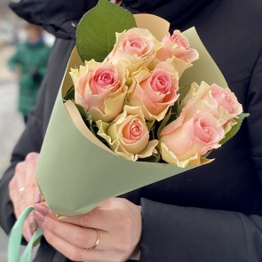 7 Adet Pembe Gül Buketi