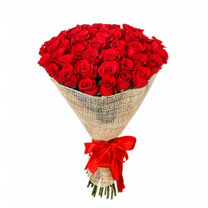 41 Adet Kırmızı Gül Buketi