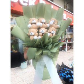 Çiçek Bahçem ayıcık buketi