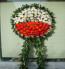 Cenaze İçin Hazırlanmış Kırmızı Cenaze Çiçeği