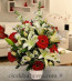 Kırmızı Gerbera ve Beyaz Gül, Lilyum Aranjmanı 