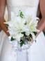 Kokulu Lilyumlarla Hazırlanmış Gelin Buketi
